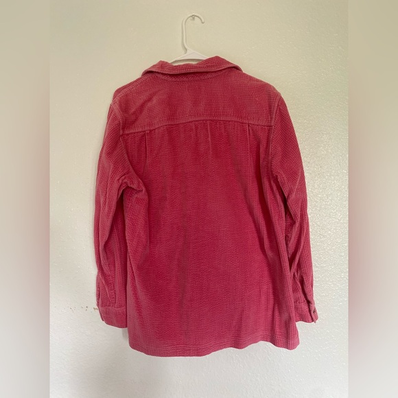 L.L. Bean Corduroy Pink Button-Up Shirt - Picture 3 of 3